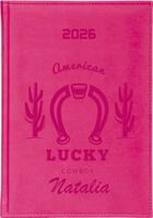 GRAWEROWANY KALENDARZ DZIENNY A5 2026 PERSONALIZOWANY NAPIS IMIĘ PREZENT