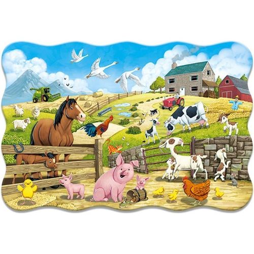Puzzle 20el.maxi animals farm CASTOR na Arena.pl