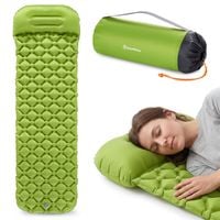 Materac dmuchany HyperMotion Campmat ultralekki 190 x 56 cm zielony