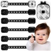 Zabezpieczenie otwierania szafek Ricokids 798202 6 szt czarne