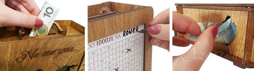 Skarbonka Wykreślana Walizka Prezent Urodziny Oszczędzanie Cel Różne Wzory na Arena.pl