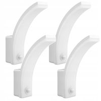 4x lampa LED ogrodowa ścienna czujnik ruchu zmierzchu kinkiet IP65 biała