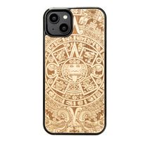 Drewniane Etui Bewood na iPhone 14 Plus KALENDARZ AZTECKI ANIEGRE