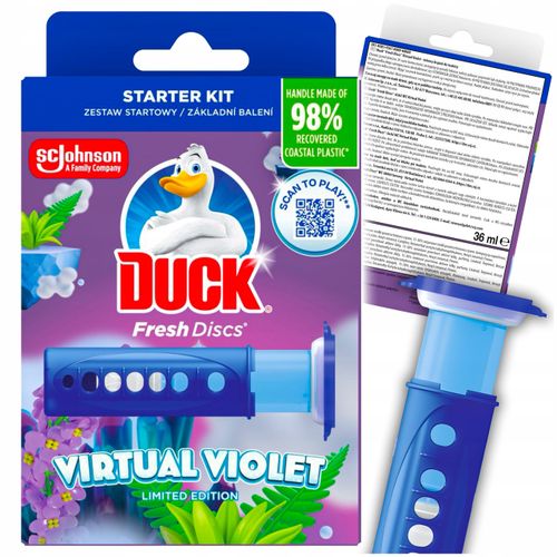 Duck Fresh Discs Virtual Violet - Żelowy Krążek Do Toalety 36ml + Aplikator na Arena.pl