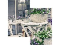 60X60CM RELAKS WŚRÓD KWIATÓW DWU OBRAZ ŚCIAN