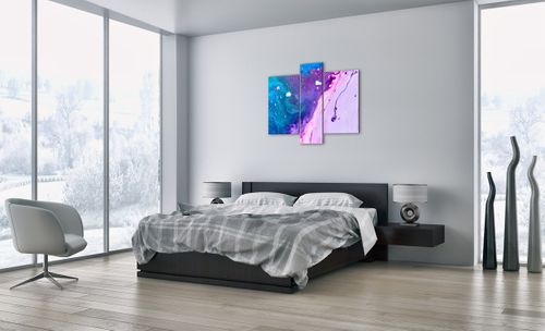 Obraz Na Płótnie - Kompozycja Błekit - 95X80 Cm - Cb95X80-3824 na Arena.pl
