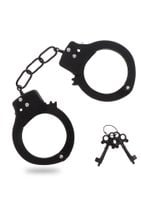 kajdanki metalowe toyjoy czarne 6 cm nikiel free