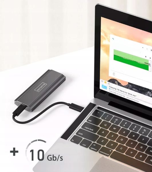 Obudowa na dysk SSD NVME SATA PCIe M.2 USB-C HUB Adapter Kieszeń dysku M2 zdjęcie 6