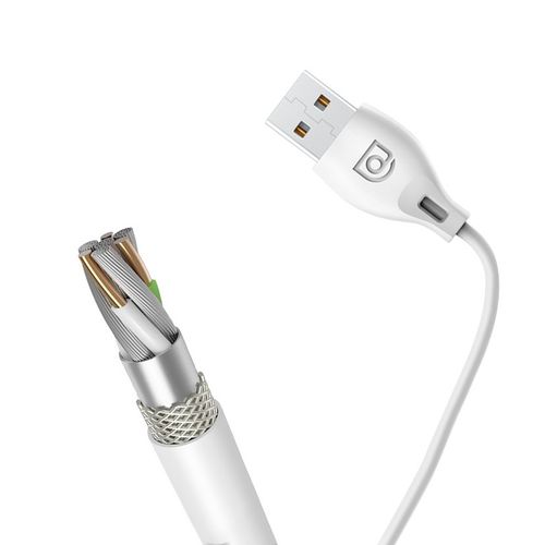 Przewód kabel do iPhone USB - Lightning 2.4A 1m biały na Arena.pl