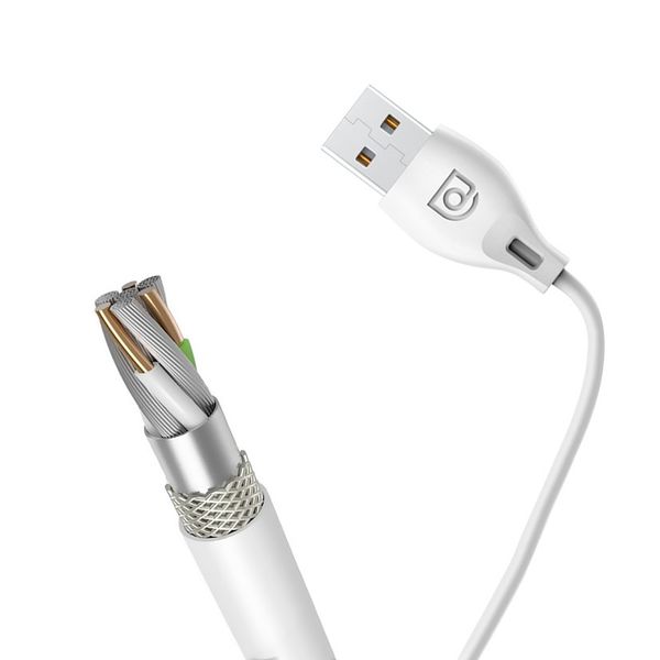 Przewód kabel do iPhone USB - Lightning 2.4A 1m biały zdjęcie 9