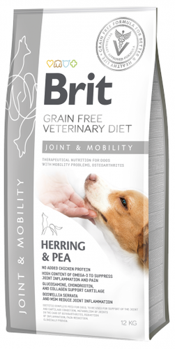Brit Grain Free Veterinary Diet Dog Joint & Mobility Śledż Z Groszkiem 12kg na Arena.pl