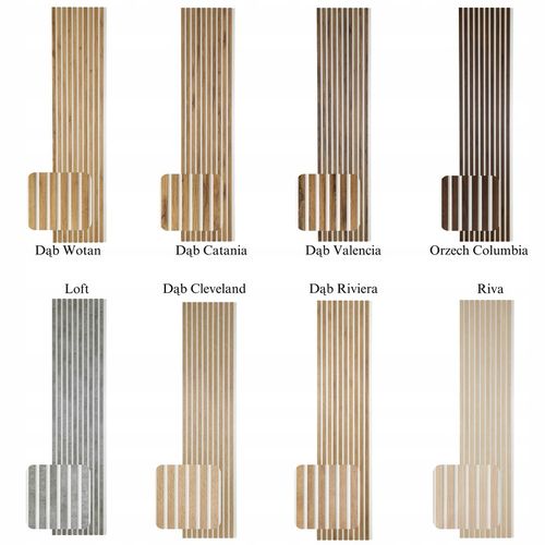 Lamele na BIAŁEJ PŁYCIE Ścienne 275x46 Listwy na Ścianę DĄB PREMIUM Kolory na Arena.pl