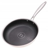 PATELNIA Stalowa Powłoka Nieprzywierająca PLASTER MIODU Hexagon 24cm 7624