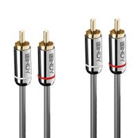 Lindy 10M Dual Phono Cable, Cromo