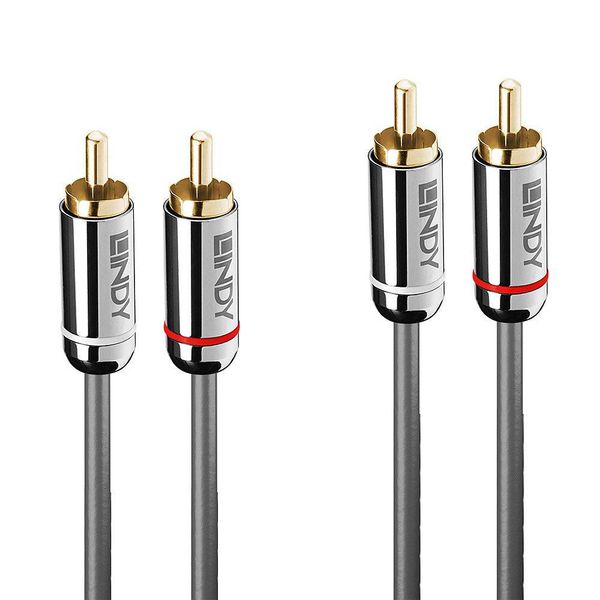 Lindy 10M Dual Phono Cable, Cromo zdjęcie 1