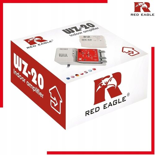 WZMACNIACZ SYGNAŁU TV DVB-T VHF UHF RED EAGLE WZ-20 DO ANTENY na Arena.pl