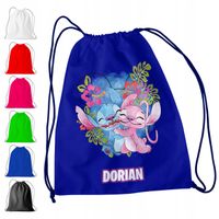 WOREK PLECAK SPORTOWY NA WF DLA DZIECI - LILO STITCH + IMIĘ! JUMBA NANI