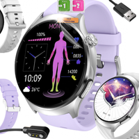 Zegarek damski Smartwatch Zdrowotny - Glukoza, Temp., 440 mAh, Stylowy Prez