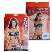 Komplet bielizny. Srebrny kolor L. Piękny.