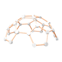 Plac zabaw Domowa kopuła wspinaczkowa - drewno-biały