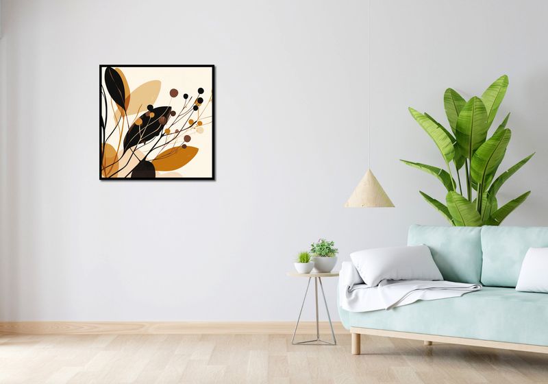 Plakat 70x70cm Jesienne Sylwety zdjęcie 4