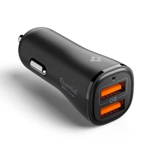 spigen essential ev302 2-port car charger 30w black na Arena.pl