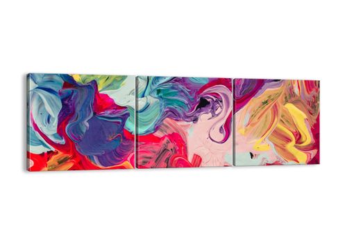 Obraz Na Płótnie - Kompozycja Barw - 90X30 Cm - Ca90X30-3877 na Arena.pl