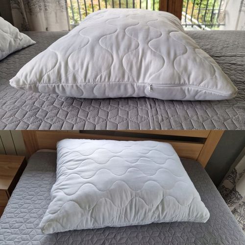 2x PODUSZKA 70x80 ANTYALERGICZNA PIKOWANA ZAMEK 1100g Gruba i Puszysta na Arena.pl