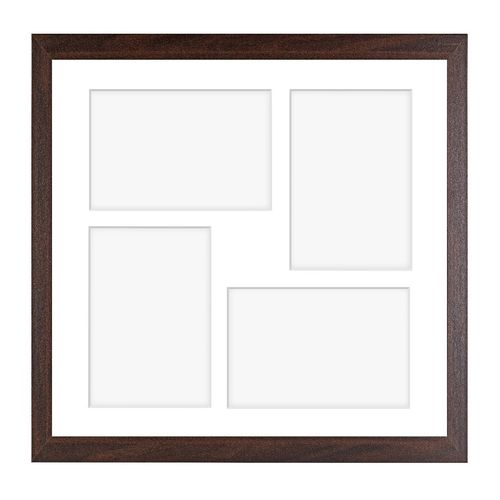 Ramka kwadratowa na 4 zdjęcia Hekla 34x34x4 MDF galeria brązowy 1szt. na Arena.pl