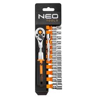 zestaw kluczy nasadowych 1/4'', 14szt, 6-kątne - t n10-000