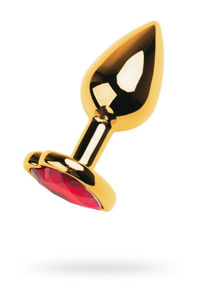 Gold Anal Plug With Gem zdjęcie 1