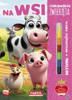 Kolorowanka Z Kredką I Naklejkami. Ciekawskie Zwierzęta. Na Wsi