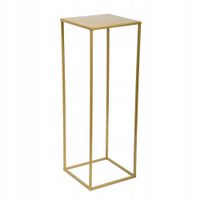 Stojak na kwiaty do salonu pergola 70cm loft złota wysoki kwietnik metalowy
