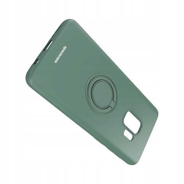 Spacecase Silicone Ring Galaxy S9 Dark Green zdjęcie 6