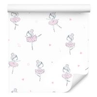 Tapeta dla dziewczynki baletnice serca gwiazdki