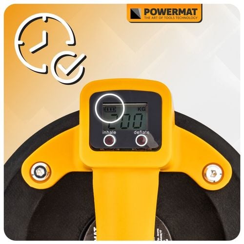 PRZYSSAWKA PRÓŻNIOWA DO PŁYTEK GLAZURY UCHWYT AKUMULATOR LCD 200 KG 200 MM na Arena.pl