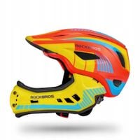 KASK ROWEROWY DZIECIĘCY FULL FACE Z ODPINANĄ SZCZĘKĄ ROZMIAR S ROCKBROS