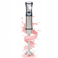 BLENDER RĘCZNY mikser kuchenny WIELOFUNKCYJNY turbo INOX STALOWY 1000W