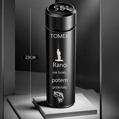 KUBEK TERMICZNY Termos LED GRAWER DO HERBATY KAWY Prezent Na URODZINY LOGO na Arena.pl