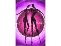 OBRAZ DANCING LOVE ABSTRAKCJA KOCHANKOWIE 3 KOLORY