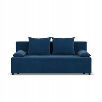 KANAPA FERMO Rozkładana Funkcja Spania WYGODNA SZTRUKS NIEBIESKA GRANATOWA