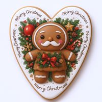 CIASTKO LUKROWANE MAMIK FAMILY DZIADEK ANYŻ ROZ.S SERCE RĘCZNIE ROBIONE