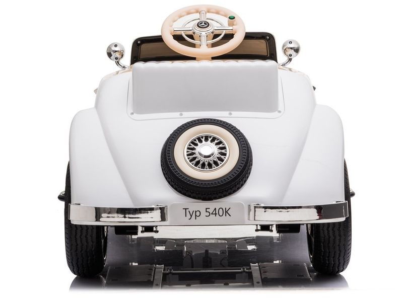 Auto na akumulator Mercedes 540K Biały zdjęcie 8