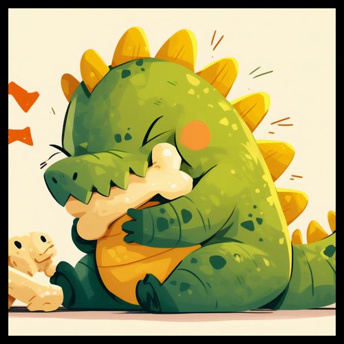 Plakat 60x60cm Uroczy Dinozaur na Arena.pl