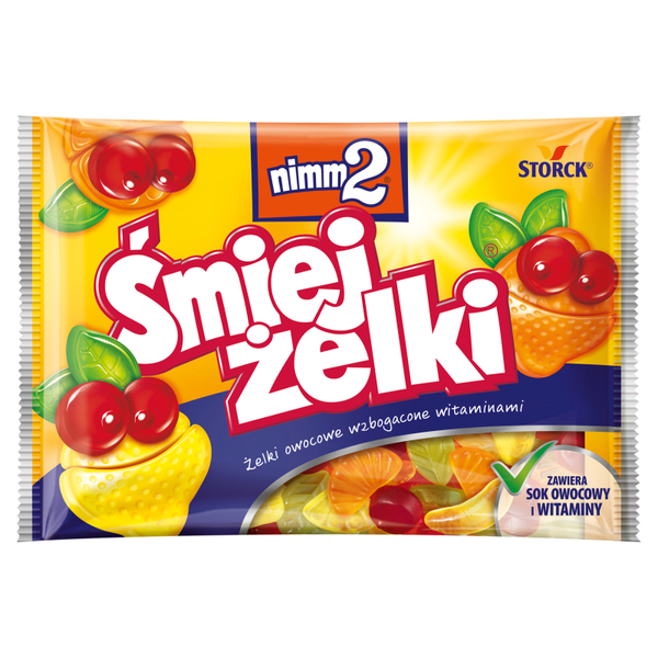 nimm2 Śmiejżelki Żelki owocowe wzbogacone witaminami 100 g zdjęcie 1