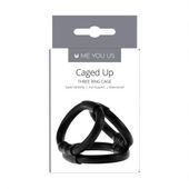 Pierścień- Me You Us Caged Up Cock Cage Black