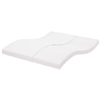 Materac piankowy, biały 160x220 cm, 7-strefowy, twardość 20 ILD