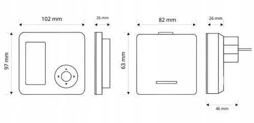 STEROWNIK REGULATOR TERMOSTAT POKOJOWY BEZPRZEWODOWY E4040 SMART- WI-FI NET na Arena.pl