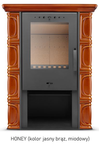 PIEC KAFLOWY kominek koza stalowy wkład ELDUR OLIVE zdjęcie 13