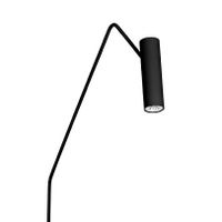 Podłogowa lampa kierunkowa Eye 6506 reflektorowa do sypialni czarna